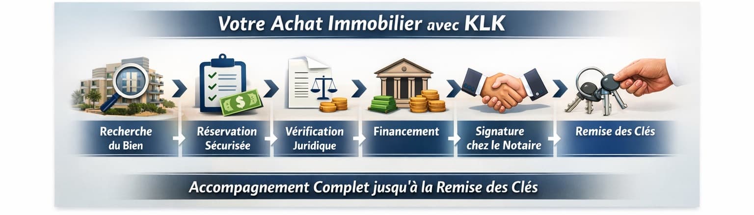 Étapes achat immobilier neuf au Maroc avec KLK 